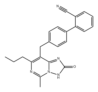 [1,1'-Biphenyl]-2-carbonitrile, 4'-[(2,3-dihydro-5-methyl-2-oxo-7-propyl[1,2,4]triazolo[1,5-c]pyrimidin-8-yl)methyl]-