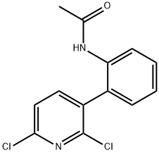 Acetamide, N-[2-(2,6-dichloro-3-pyridinyl)phenyl]- 化学構造式