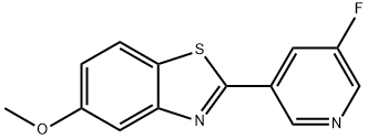 Benzothiazole, 2-(5-fluoro-3-pyridinyl)-5-methoxy- Structure