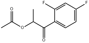 1-Propanone, 2-(acetyloxy)-1-(2,4-difluorophenyl)- 化学構造式