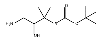 Carbamic acid, N-(3-amino-2-hydroxy-1,1-dimethylpropyl)-, 1,1-dimethylethyl ester Struktur