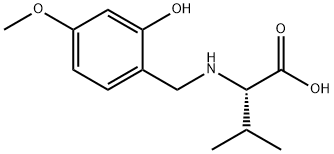 L-Valine, N-[(2-hydroxy-4-methoxyphenyl)methyl]- Structure