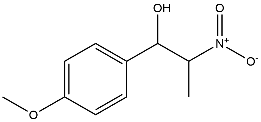 Benzenemethanol, 4-methoxy-α-(1-nitroethyl)- 结构式