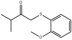 1-((2-甲氧基苯基)硫代)-3-甲基丁烷-2-酮, 1485357-84-3, 结构式