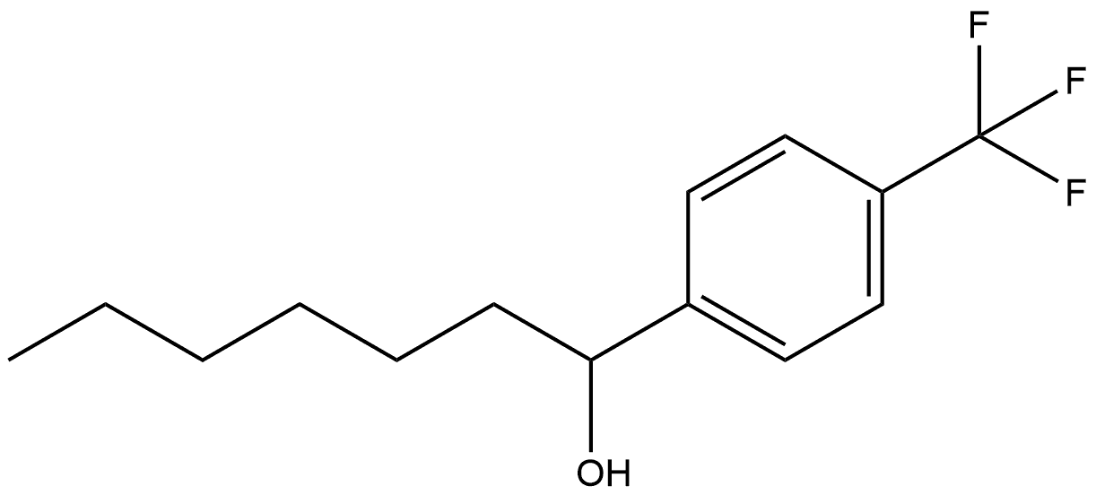 α-Hexyl-4-(trifluoromethyl)benzenemethanol Structure