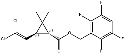 148552-61-8 Cyclopropanecarboxylic acid, 3-(2,2-dichloroethenyl)-2,2-dimethyl-, (2,3,5,6-tetrafluorophenyl)methyl ester, (1R,3S)-rel-