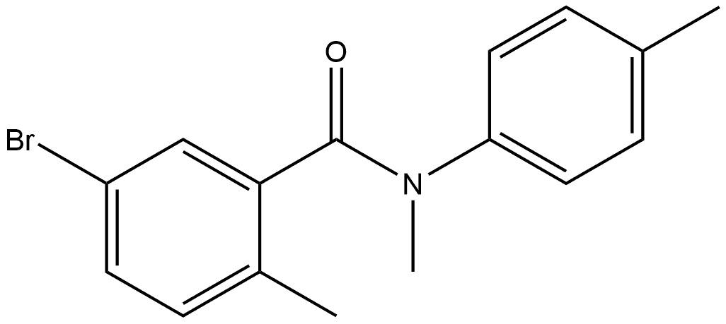 5-Bromo-N,2-dimethyl-N-(4-methylphenyl)benzamide,1485687-57-7,结构式