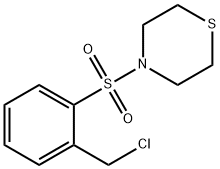 Thiomorpholine, 4-[[2-(chloromethyl)phenyl]sulfonyl]- 化学構造式