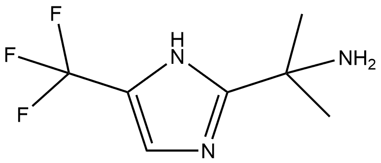α,α-Dimethyl-5-(trifluoromethyl)-1H-imidazole-2-methanamine Structure