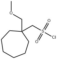 Cycloheptanemethanesulfonyl chloride, 1-(methoxymethyl)- Structure