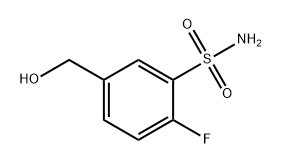 Benzenesulfonamide, 2-fluoro-5-(hydroxymethyl)- 结构式