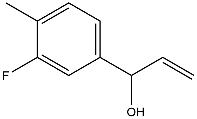 α-Ethenyl-3-fluoro-4-methylbenzenemethanol,1486654-08-3,结构式