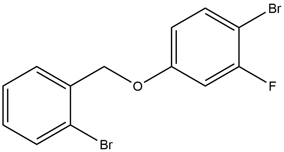 Benzene, 1-bromo-4-[(2-bromophenyl)methoxy]-2-fluoro- Structure