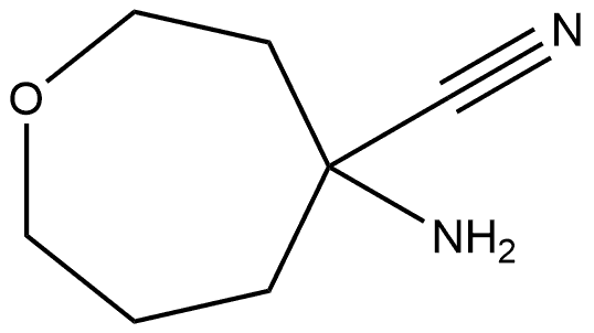 4-Amino-4-oxepanecarbonitrile Struktur