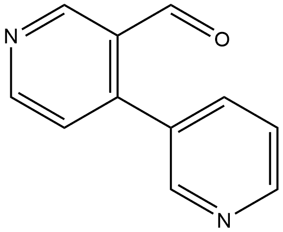 3,4'-联吡啶]-3'-甲醛,1487222-59-2,结构式