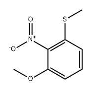 Benzene, 1-methoxy-3-(methylthio)-2-nitro- 化学構造式