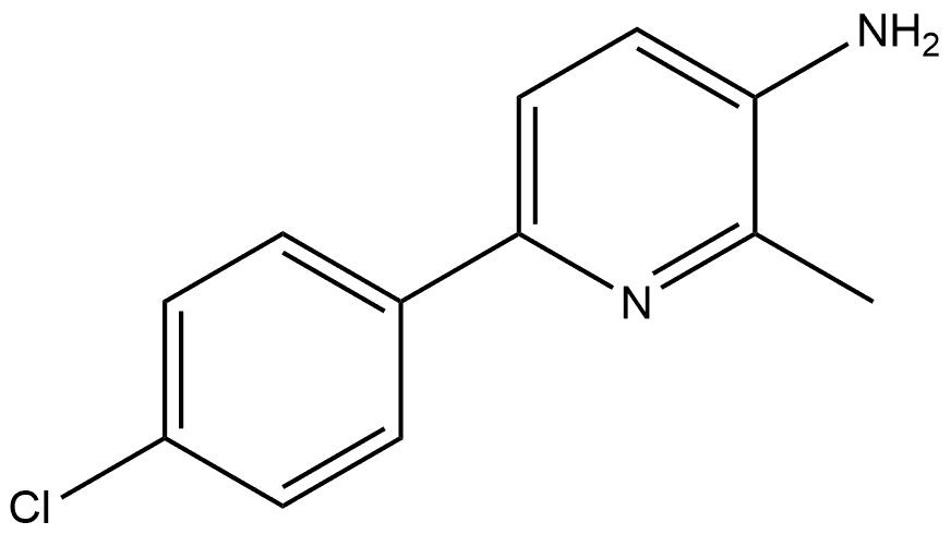 6-(4-Chlorophenyl)-2-methyl-3-pyridinamine Structure