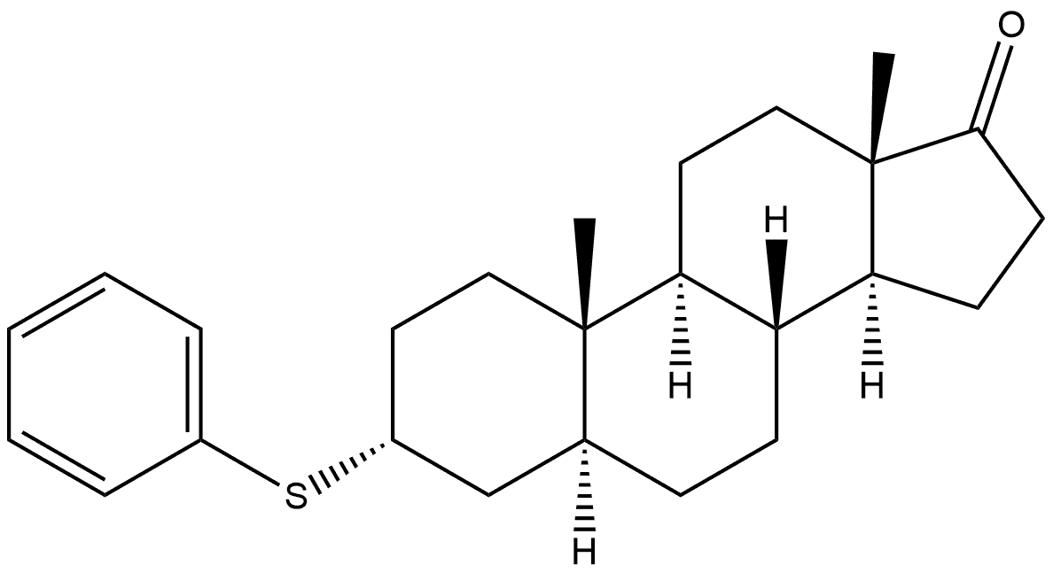 Androstan-17-one, 3-(phenylthio)-, (3α,5α)- (9CI)