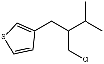 3-(2-(氯甲基)-3-甲基丁基)噻吩, 1487743-95-2, 结构式