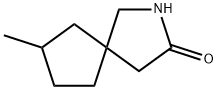 7-methyl-2-azaspiro[4.4]nonan-3-one 化学構造式