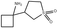 Cyclobutanamine, 1-(tetrahydro-1,1-dioxido-3-thienyl)- Structure