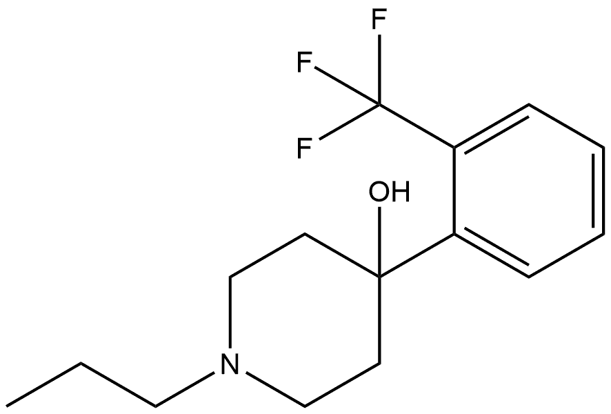 1-Propyl-4-[2-(trifluoromethyl)phenyl]-4-piperidinol Structure