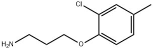 1-Propanamine, 3-(2-chloro-4-methylphenoxy)- Struktur