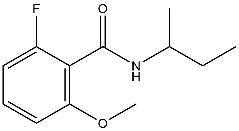 2-Fluoro-6-methoxy-N-(1-methylpropyl)benzamide 结构式