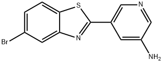 3-Pyridinamine, 5-(5-bromo-2-benzothiazolyl)- Struktur