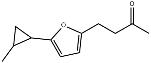 2-Butanone, 4-[5-(2-methylcyclopropyl)-2-furanyl]- Struktur