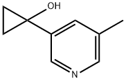 Cyclopropanol, 1-(5-methyl-3-pyridinyl)- Structure