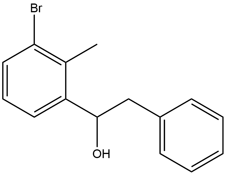 α-(3-Bromo-2-methylphenyl)benzeneethanol Structure