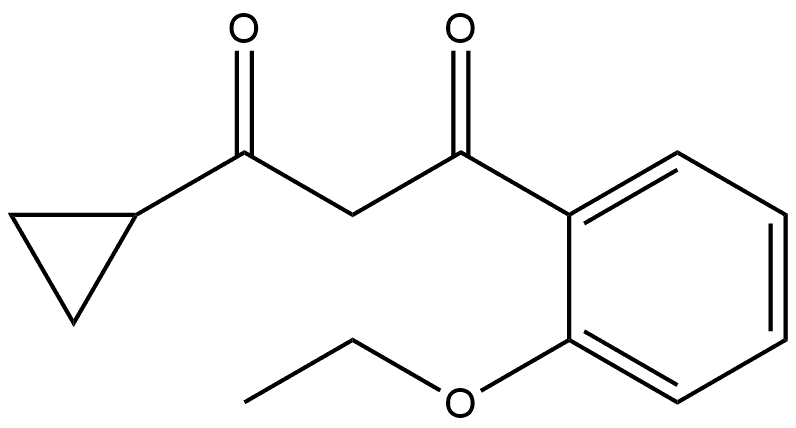 1-Cyclopropyl-3-(2-ethoxyphenyl)-1,3-propanedione Struktur