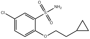 5-chloro-2-(2-cyclopropylethoxy)benzene-1-sulfonamide Structure