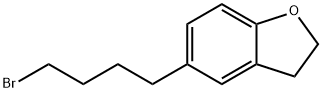 Benzofuran, 5-(4-bromobutyl)-2,3-dihydro- Structure