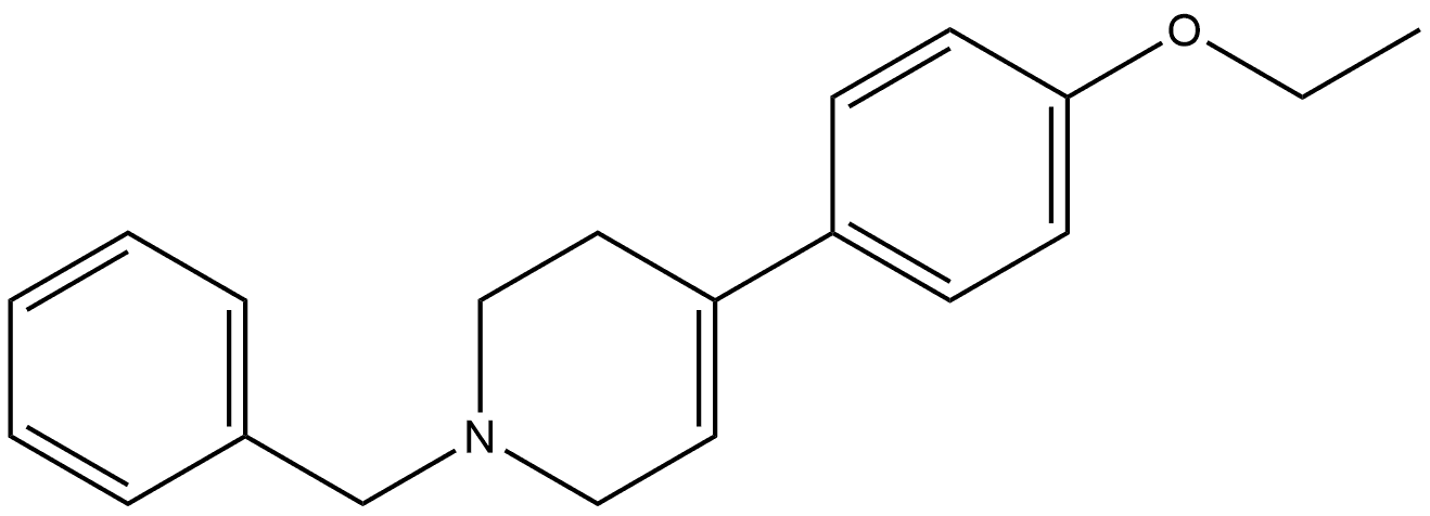 4-(4-Ethoxyphenyl)-1,2,3,6-tetrahydro-1-(phenylmethyl)pyridine Structure