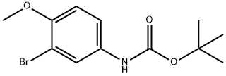 Carbamic acid, N-(3-bromo-4-methoxyphenyl)-, 1,1-dimethylethyl ester Struktur