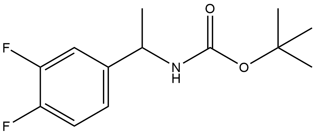 tert-butyl N-[1-(3,4-difluorophenyl)ethyl]carbamate 结构式