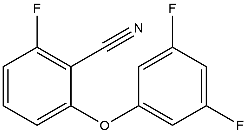 2-(3,5-Difluorophenoxy)-6-fluorobenzonitrile Structure