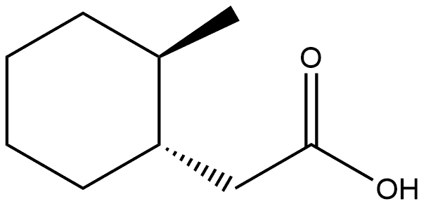 Cyclohexaneacetic acid, 2-methyl-, trans-,148962-91-8,结构式