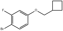 1-bromo-4-(cyclobutylmethoxy)-2-fluorobenzene Structure