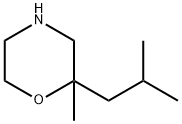 Morpholine, 2-methyl-2-(2-methylpropyl)- Struktur