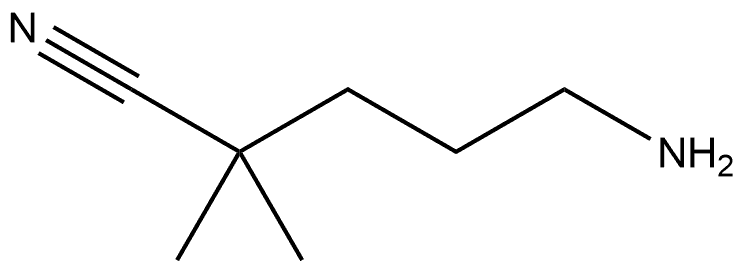 5-氨基-2,2-二甲基戊腈,1490045-03-8,结构式