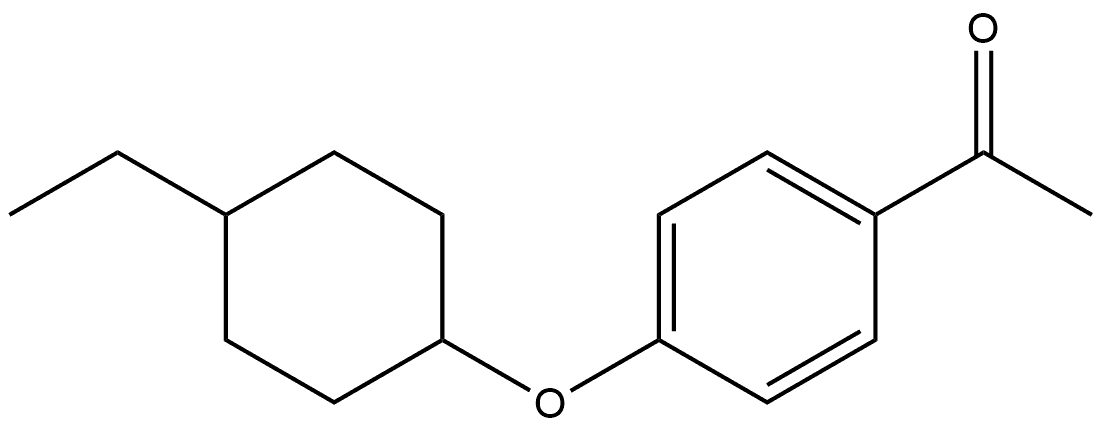 1-[4-[(4-Ethylcyclohexyl)oxy]phenyl]ethanone 结构式