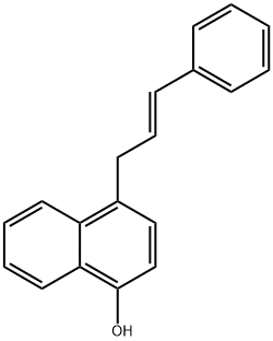1-Naphthalenol, 4-(3-phenyl-2-propenyl)-, (E)- (9CI) Structure