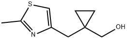 Cyclopropanemethanol, 1-[(2-methyl-4-thiazolyl)methyl]- Structure