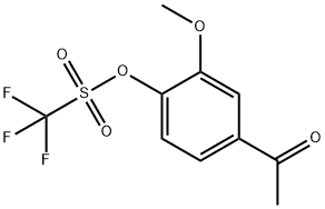 Methanesulfonic acid, 1,1,1-trifluoro-, 4-acetyl-2-methoxyphenyl ester|4-乙酰基-2-甲氧基苯基三氟甲磺酸酯