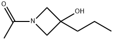 Ethanone, 1-(3-hydroxy-3-propyl-1-azetidinyl)- Struktur