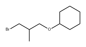 Cyclohexane, (3-bromo-2-methylpropoxy)- Struktur