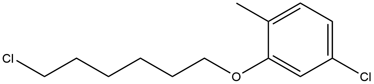 4-Chloro-2-[(6-chlorohexyl)oxy]-1-methylbenzene Structure